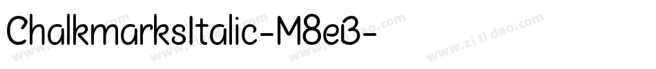ChalkmarksItalic-M8eB字体转换