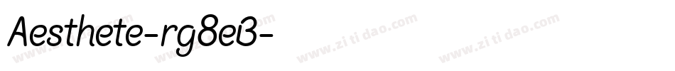 Aesthete-rg8eB字体转换