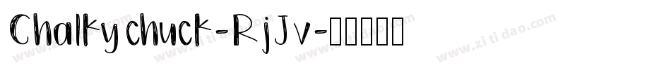 Chalkychuck-RjJv字体转换
