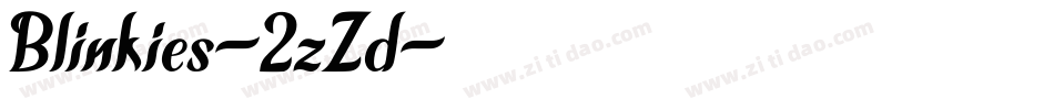 Blinkies-2zZd字体转换
