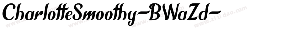 CharlotteSmoothy-BWaZd字体转换