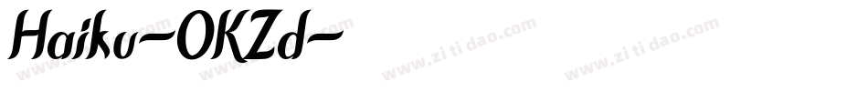 Haiku-0KZd字体转换