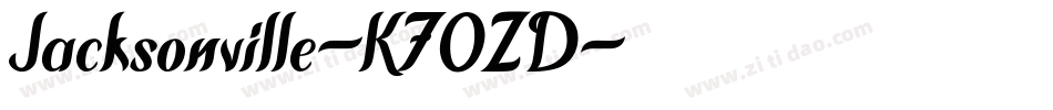 Jacksonville-K70ZD字体转换