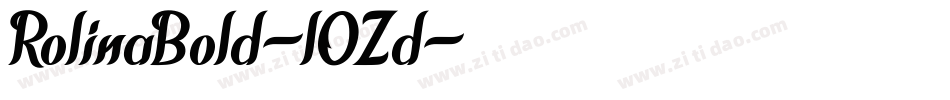RolinaBold-lOZd字体转换