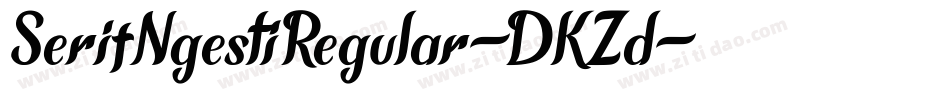 SerifNgestiRegular-DKZd字体转换