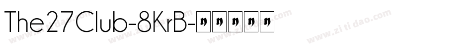 The27Club-8KrB字体转换