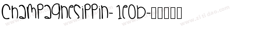Champagnesippin-1eOB字体转换