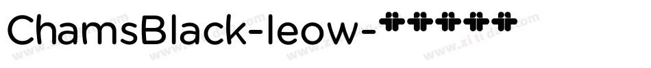 ChamsBlack-leow字体转换