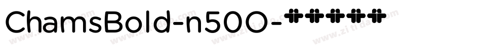 ChamsBold-n50O字体转换
