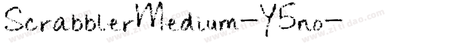 ScrabblerMedium-Y5no字体转换