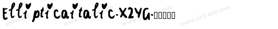Ellipticaitalic-X2YG字体转换
