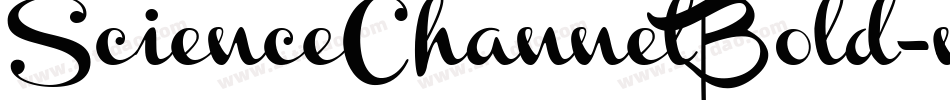 ScienceChannelBold-mLL0v字体转换