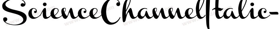 ScienceChannelItalic-gxxP6字体转换