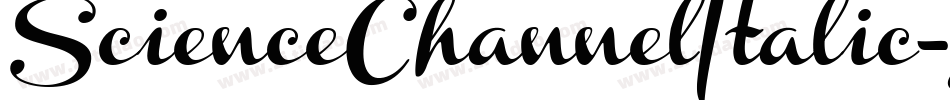 ScienceChannelItalic-gxxP6字体转换