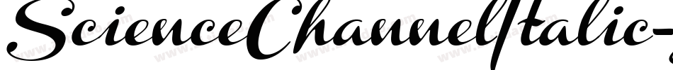 ScienceChannelItalic-gxxP6字体转换