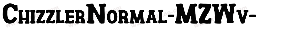 ChizzlerNormal-MZWv字体转换