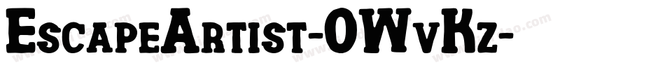 EscapeArtist-0WvKz字体转换