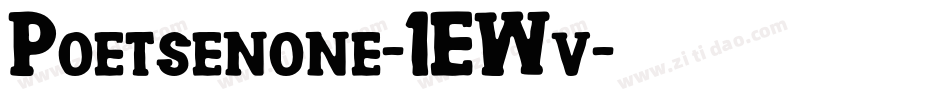 Poetsenone-1EWv字体转换