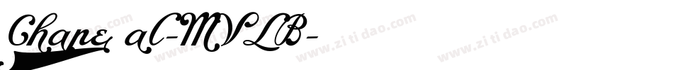Chape2al-MVLB字体转换