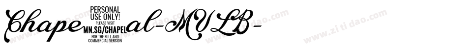 Chape2al-MVLB字体转换