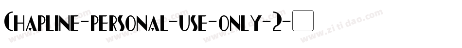 Chapline-personal-use-only-2字体转换