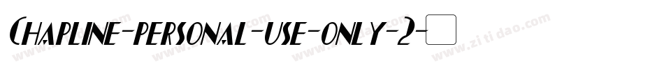 Chapline-personal-use-only-2字体转换