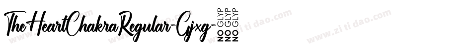 TheHeartChakraRegular-Gjxg字体转换