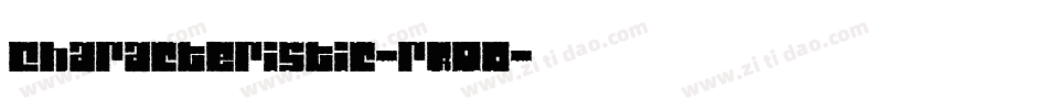 Characteristic-rR0O字体转换