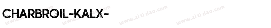 Charbroil-KAlX字体转换