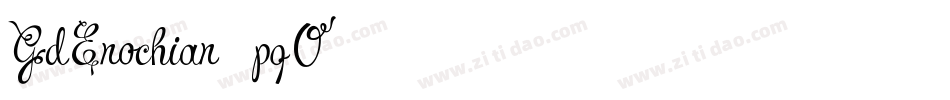 GdEnochian-pqO1字体转换