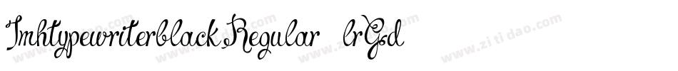 JmhtypewriterblackRegular-lrGd字体转换