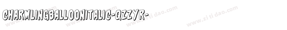 CharmlingBalloonItalic-qZZYr字体转换