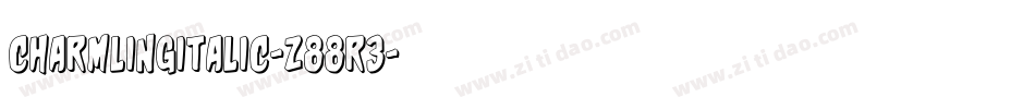 CharmlingItalic-z88R3字体转换