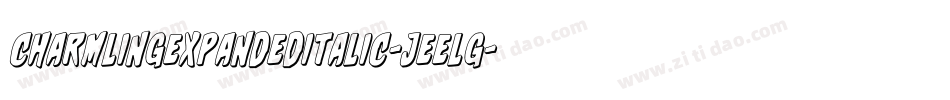 CharmlingExpandedItalic-jEELG字体转换