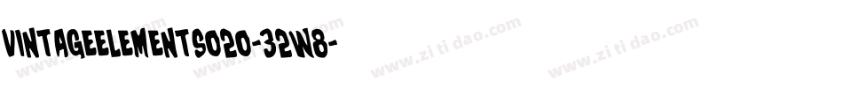 VintageElements020-32w8字体转换