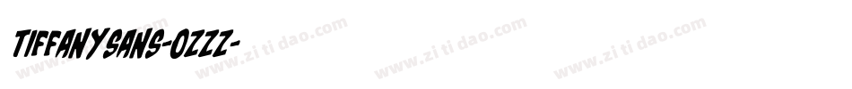 TiffanySans-oZzz字体转换