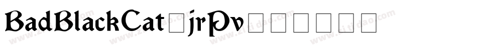 BadBlackCat-jrPv字体转换
