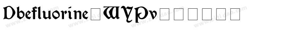 Dbefluorine-WYPv字体转换