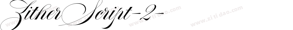 ZitherScript-2字体转换