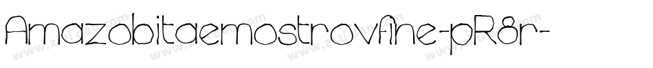 Amazobitaemostrovfine-pR8r字体转换
