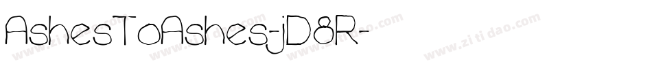 AshesToAshes-jD8R字体转换