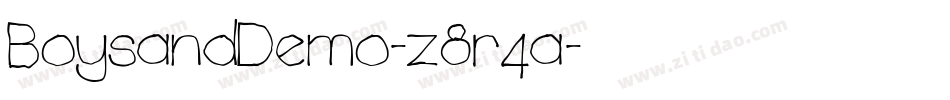 BoysandDemo-z8r4a字体转换