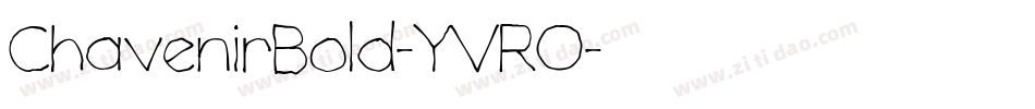 ChavenirBold-YVRO字体转换