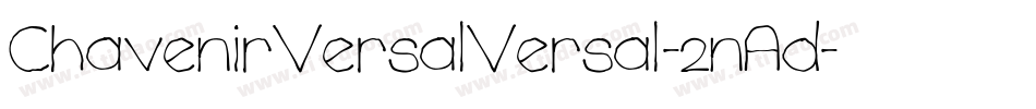 ChavenirVersalVersal-2nAd字体转换