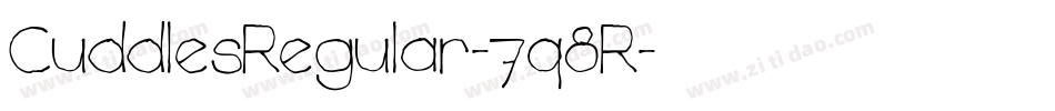 CuddlesRegular-7q8R字体转换