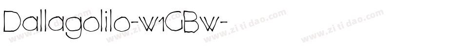 Dallagolilo-w1GBw字体转换