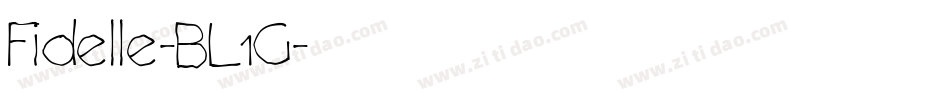 Fidelle-BL1G字体转换