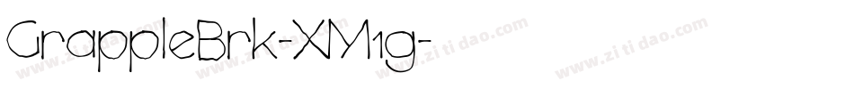 GrappleBrk-XM1g字体转换