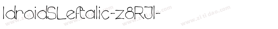 IdroidSLeftalic-z8RJl字体转换