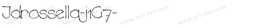 Jdrossella-j1G7字体转换